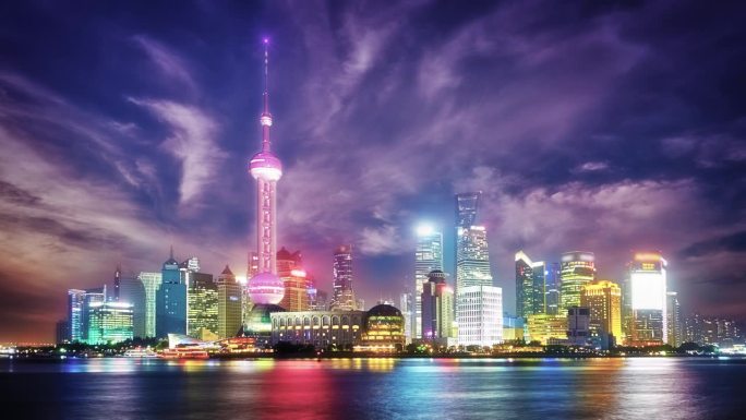 上海。中国金融区之光。