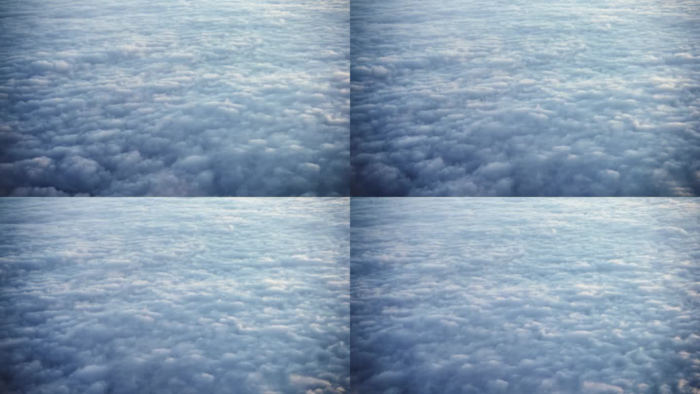 从飞机驾驶员舱内看到的云天
