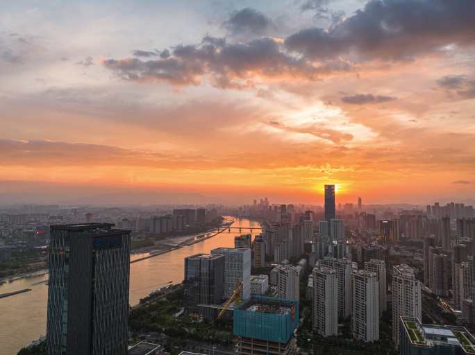 福州北江滨晚霞定向延时