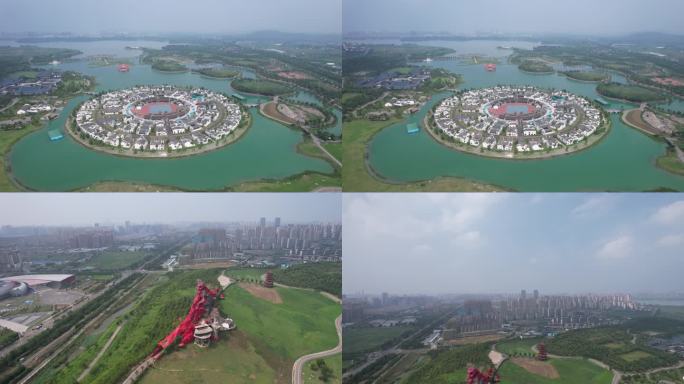 中国蚌埠古民居博览园航拍 (15)