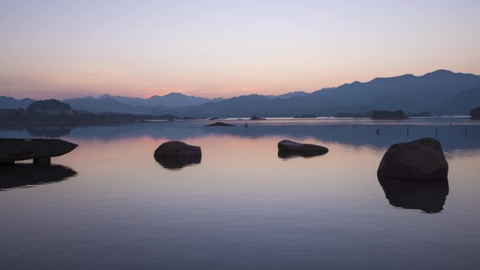 千岛湖的日出
