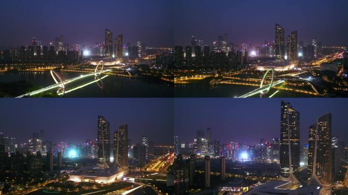 【4K】南京河西新城航拍夜景