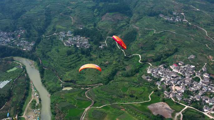 极限运动 滑翔伞 飞行 运动 自由
