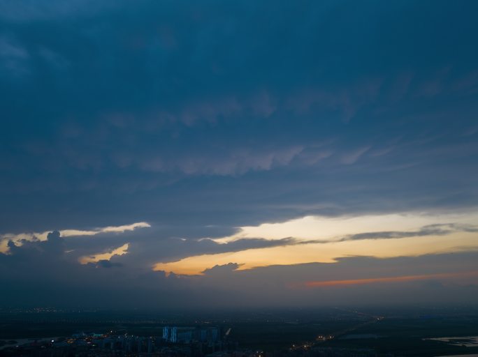 空景 夕阳 云延时