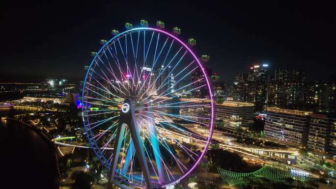 摩天轮夜景