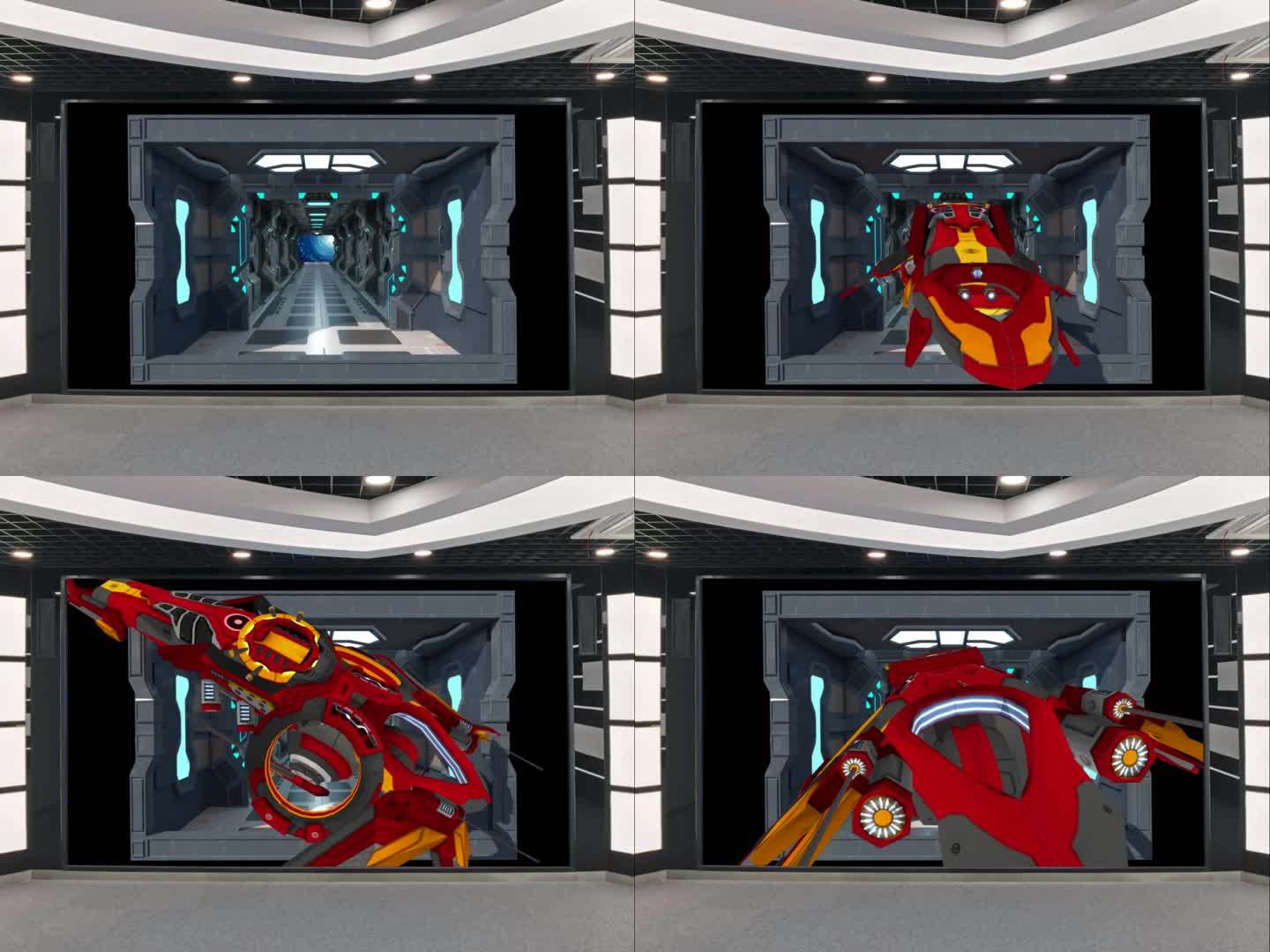 展会展厅太空舱科幻飞船平面裸眼3d可定制