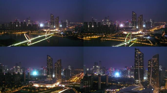 【4K】南京河西新城航拍夜景