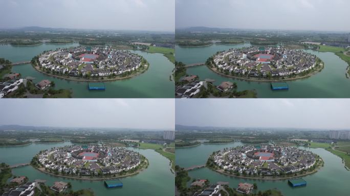 中国蚌埠古民居博览园航拍 (20)