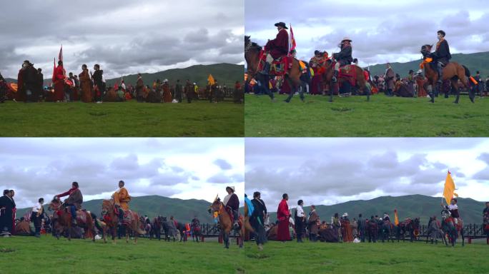 奔马慢镜 藏族题材 马背上的民族