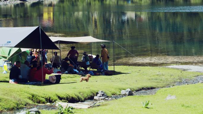 湖边露营 与孩子们一起亲近自然