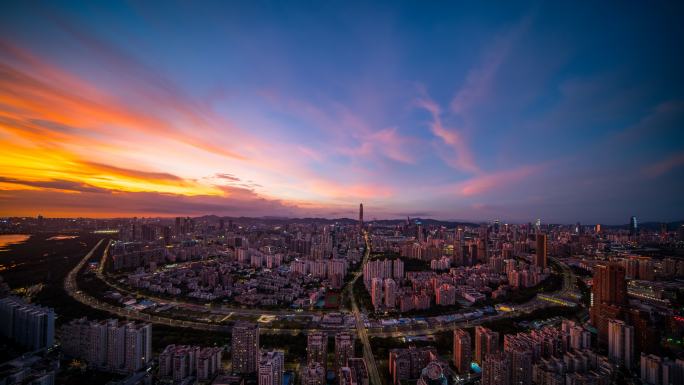 大气磅礴的深圳市区