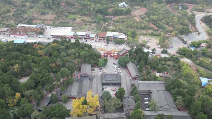 龙泉石经寺寺庙航拍