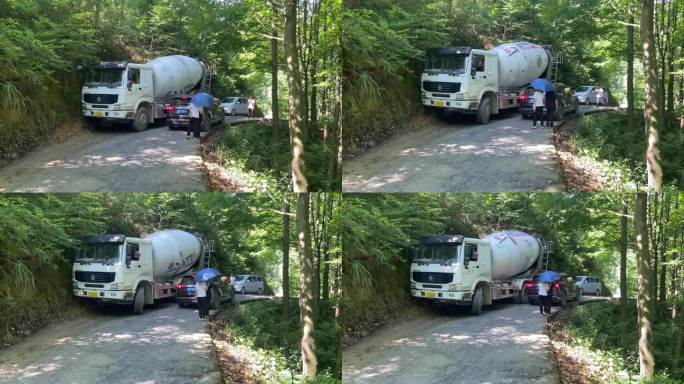 错车会车 山区打车小车错车