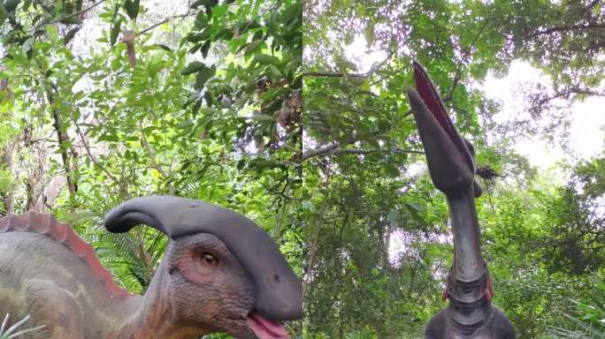 公园恐龙雕塑