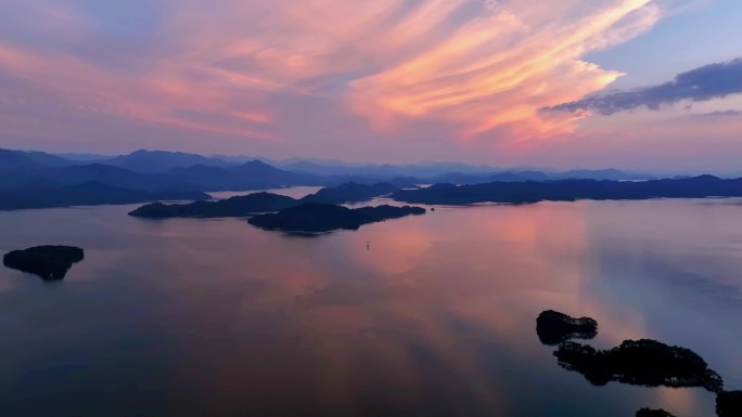 杭州千岛湖日出