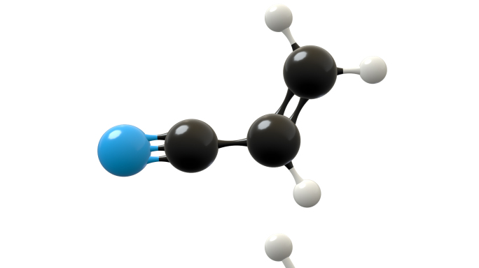丙烯腈分子