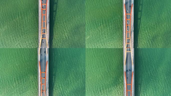 俯拍长沙网红跨湘江大桥福元路大桥