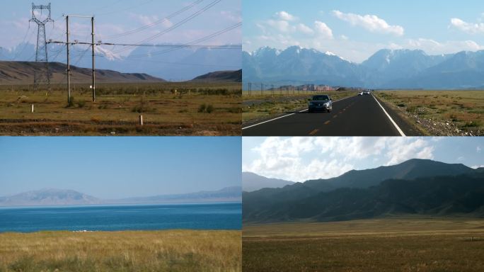 车窗外的风景新疆旅游新疆地貌