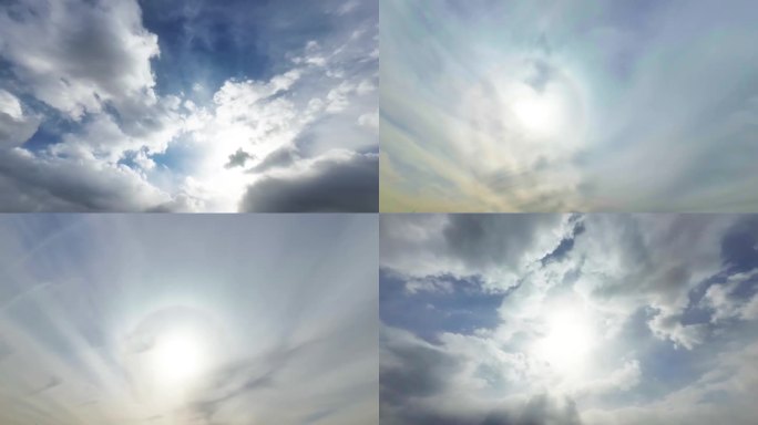 4K白云蓝天延时合集010