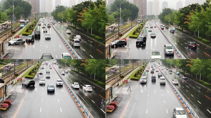 雨天的马路