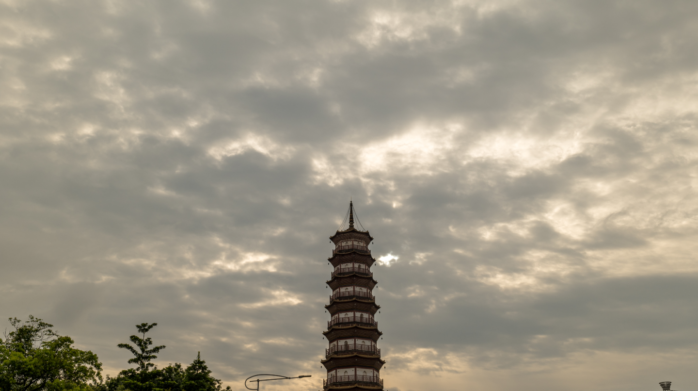 广州赤岗塔日落延时