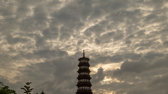 广州赤岗塔日落延时