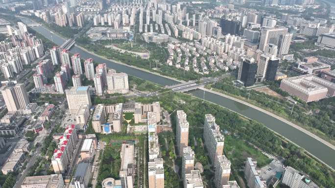 郑州郑东新区市民体育公园周边4K航拍