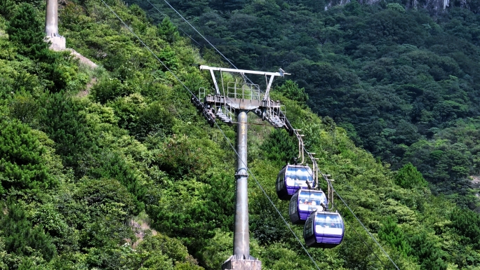 武功山高空索道缆车合集