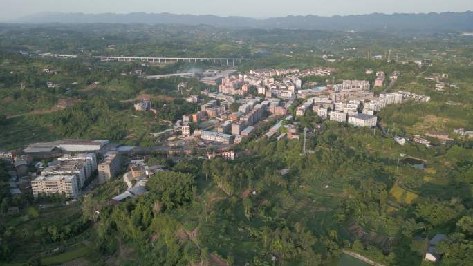 重庆市璧山区河边镇乡村风光航拍4K