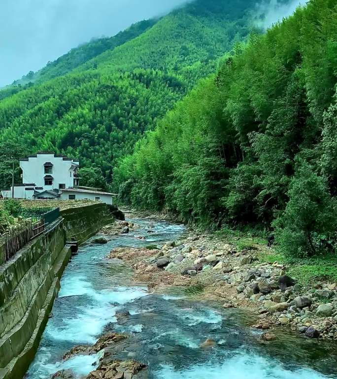 4K手机竖版风景如画 高山流水