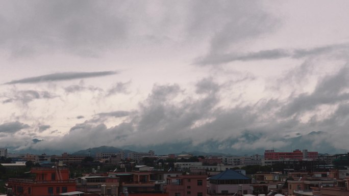 大雨过后的远山云延迟4k