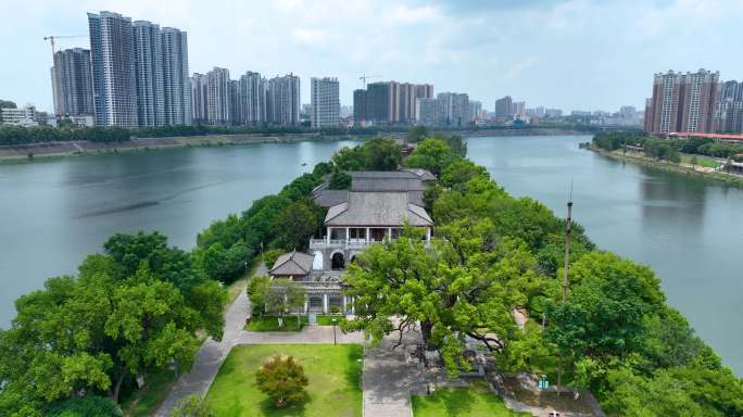 4K衡阳市湘江东洲岛风景区船山书院18