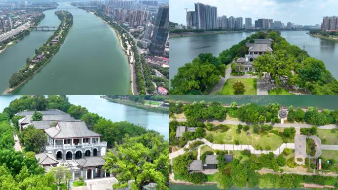 4K衡阳市湘江东洲岛风景区船山书院18