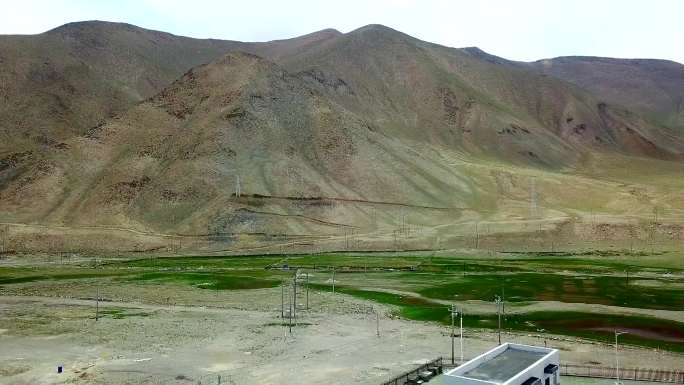 白沙湖航拍 新疆戈壁 高原 盐湖