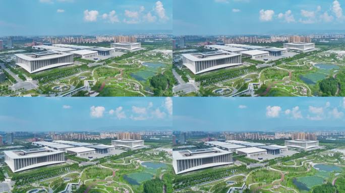 4K正版-航拍西安国际会展中心05