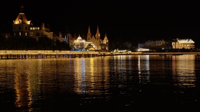 烟台渔人码头夜景