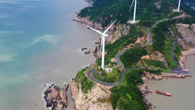 浙江玉环大麦屿，台州1号公路，网红公路