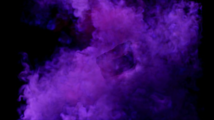 紫色烟雾喷射飘散02