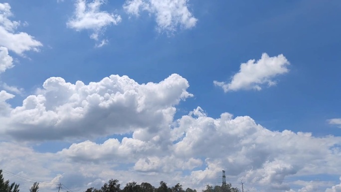 唯美天空云朵自然风景空镜视频素材
