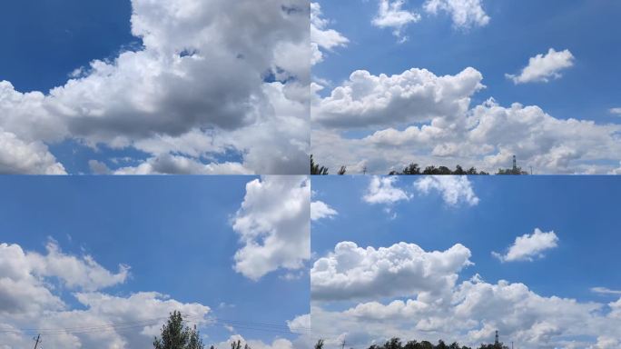 唯美天空云朵自然风景空镜视频素材