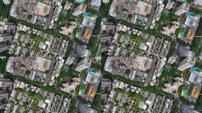 【正版】4K深圳城市建筑城中村航拍延时