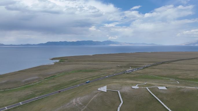 新疆赛里木湖航拍风景