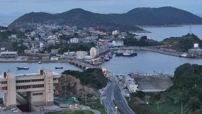 台州温岭松门横门村航拍