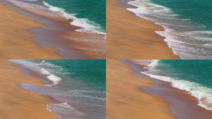 海浪沙滩-慢镜头