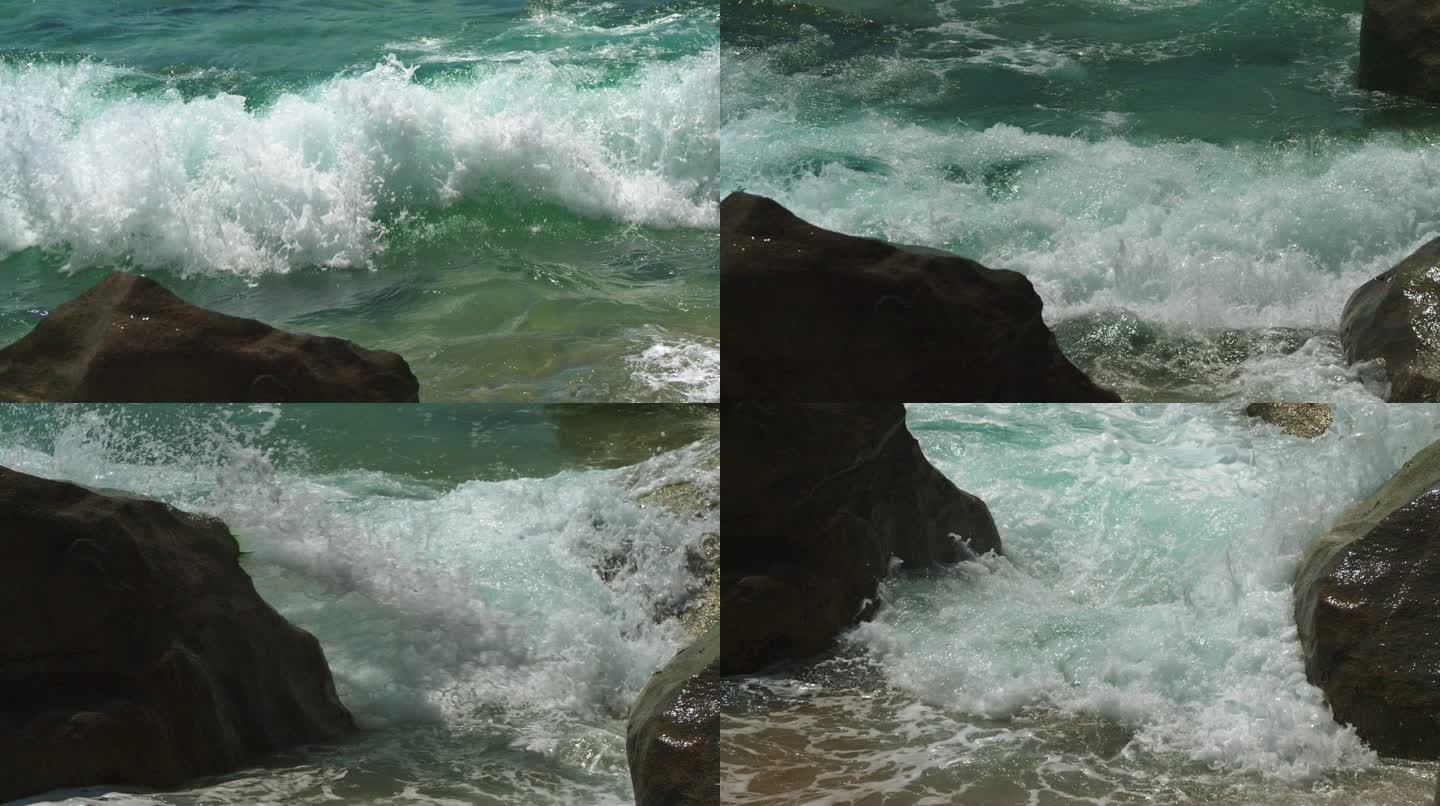 海岸浪涛-高速摄影