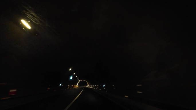 驾驶 隧道 公路 灯光