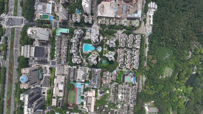 【正版】4K深圳城市建筑城中村航拍延时