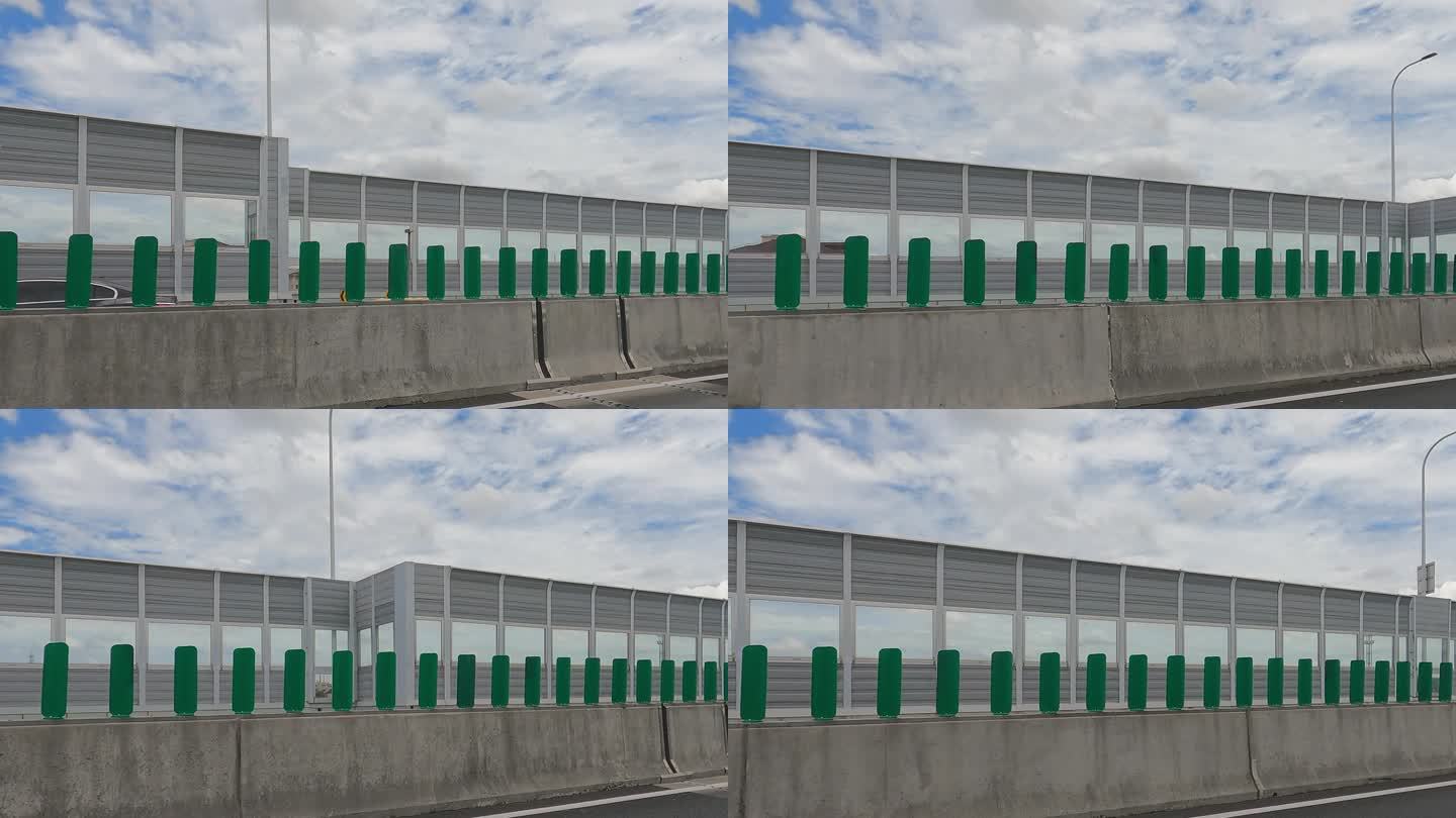 城市快速路中间隔离栏用的隔音板和声屏障