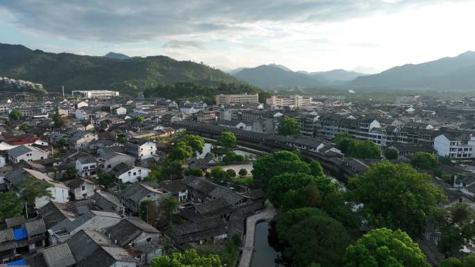 浙江省温州市 永嘉古镇 航拍