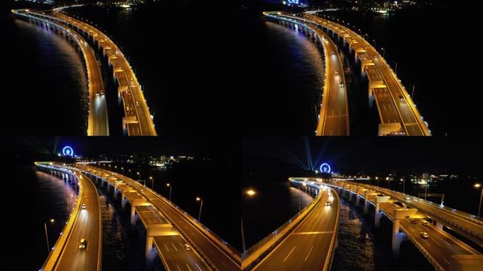 大连星海大桥夜景